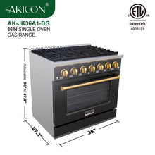 36" Professional Gas Range