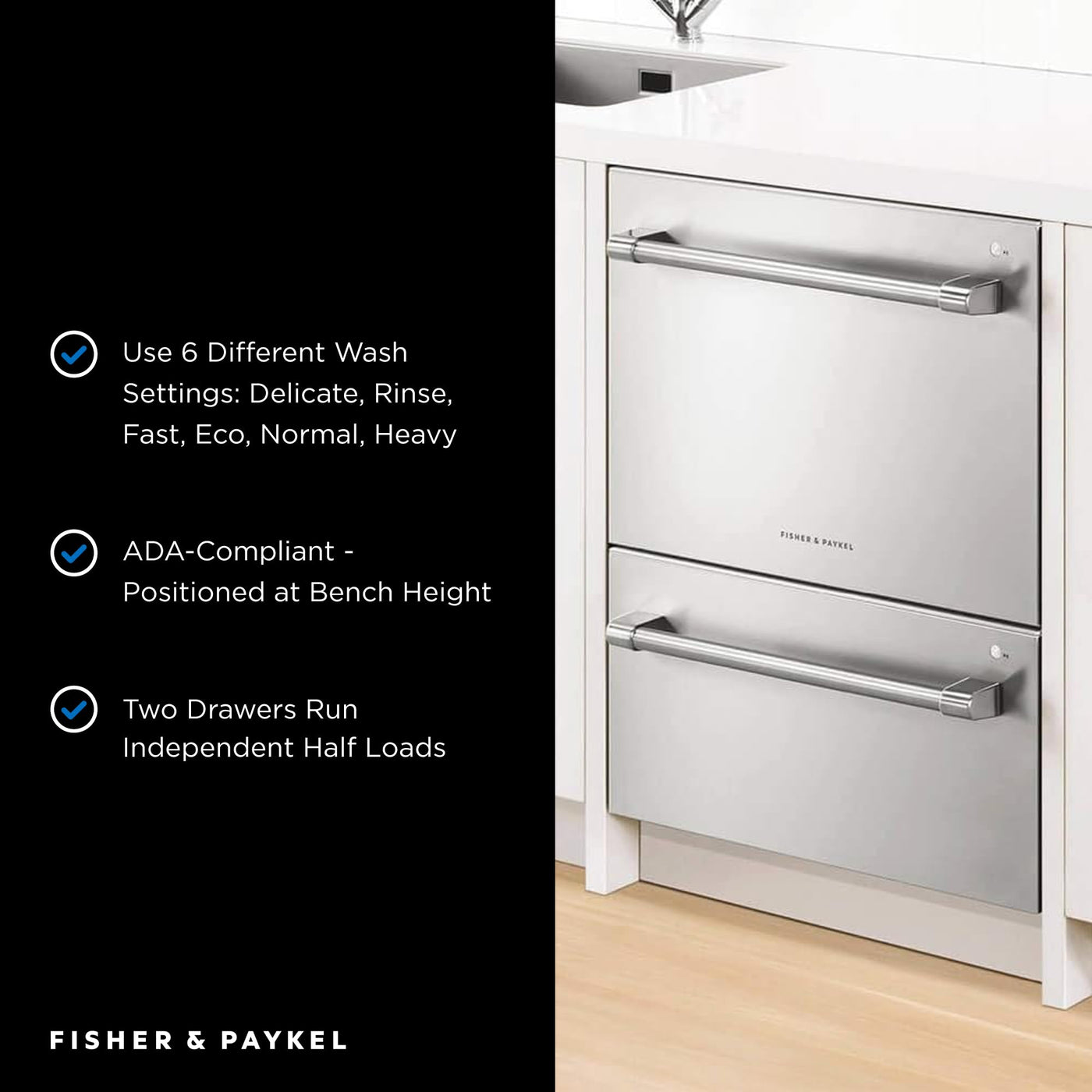 24" Double DishDrawer Dishwasher