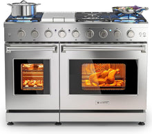 48" Double Oven Gas Range