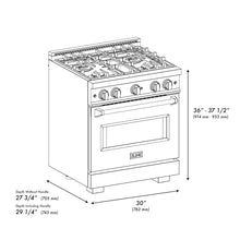 30" Dual Fuel Range