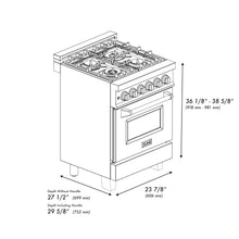 24" Dual Fuel Range