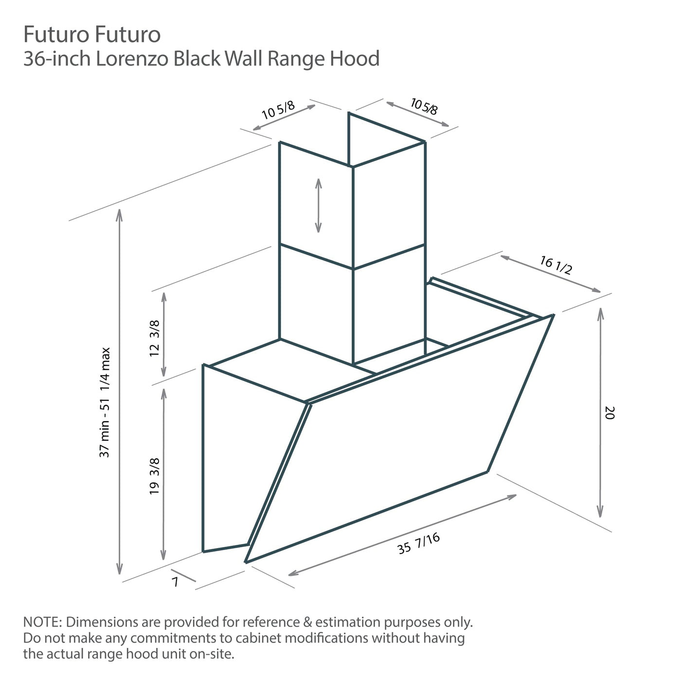 36" Wall-Mount Range Hood
