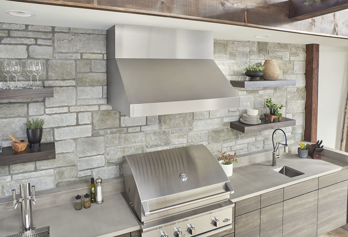 48" Outdoor Wall-Mount Range Hood