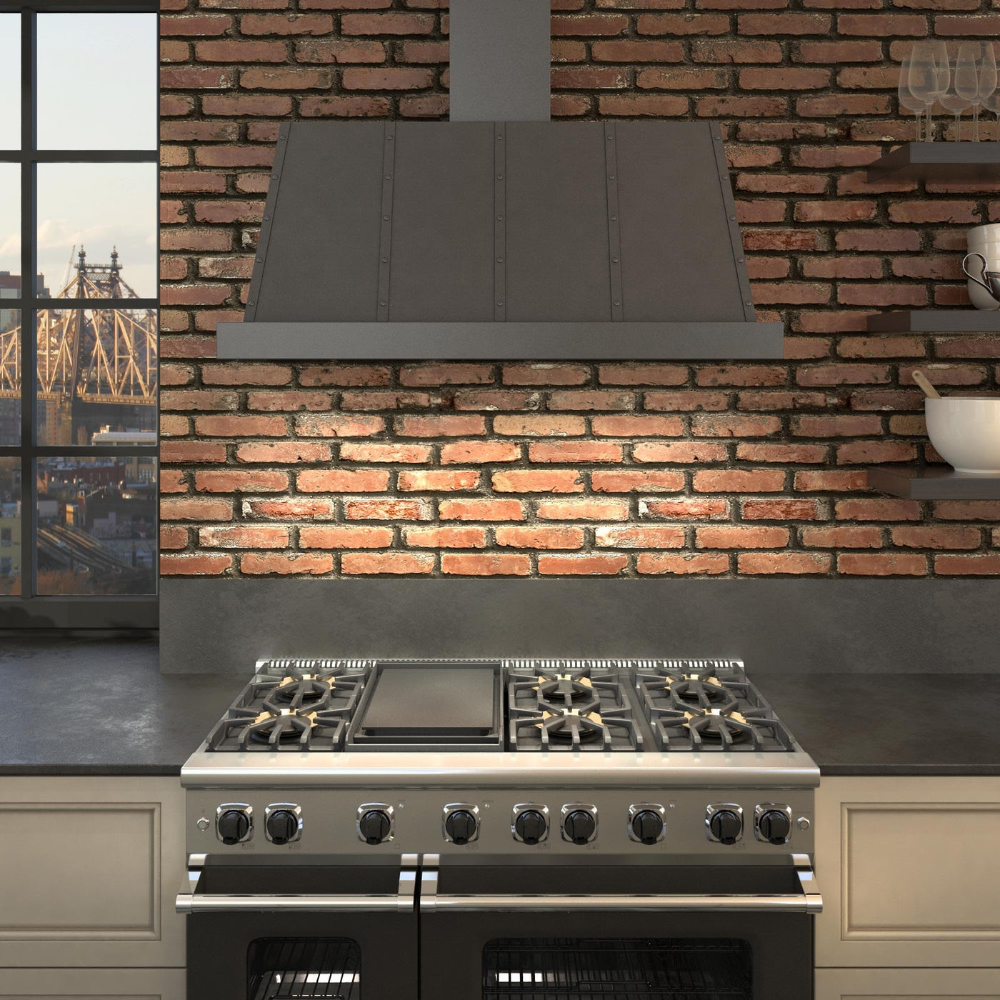 48" Wall-Mount Range Hood