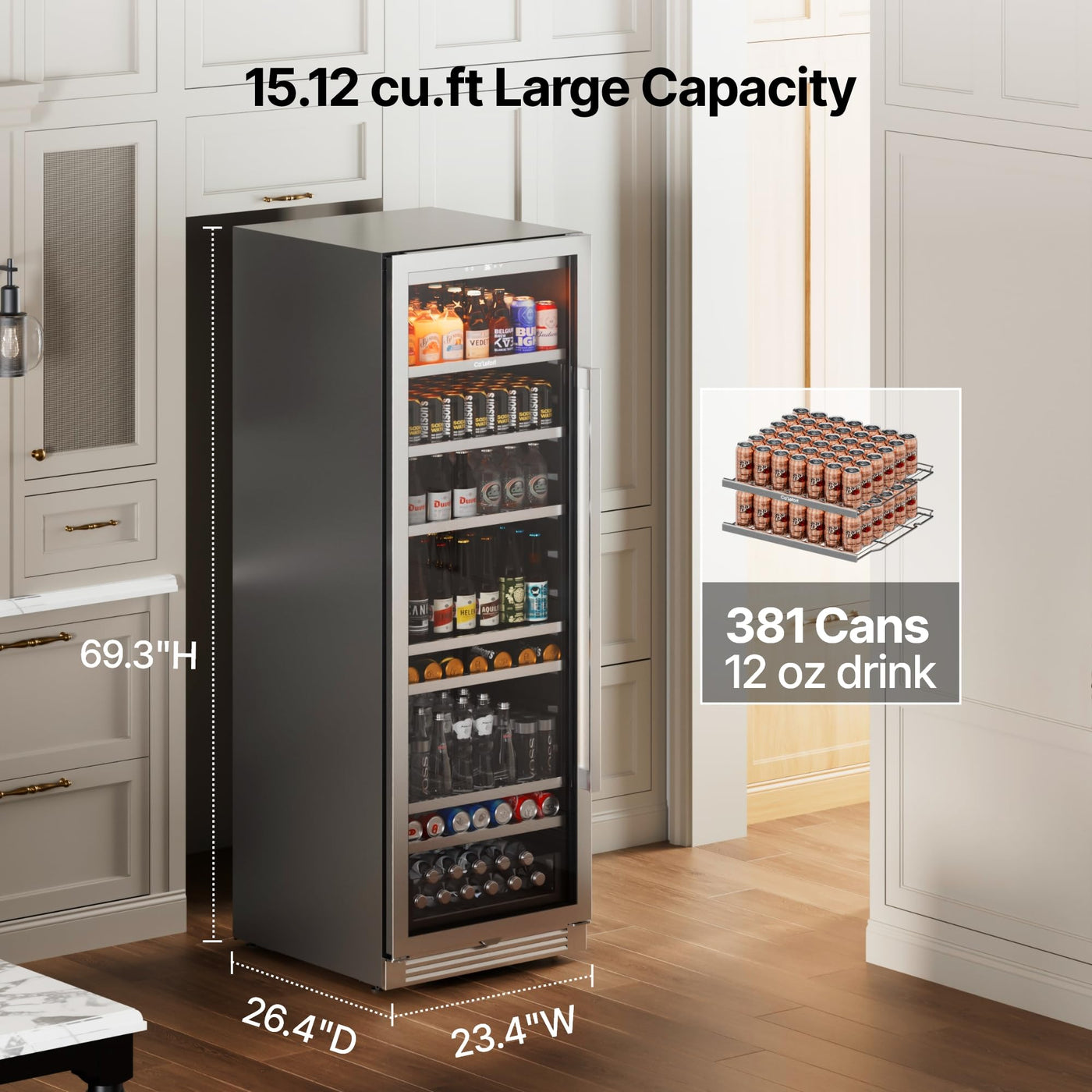 24" Beverage Refrigerator